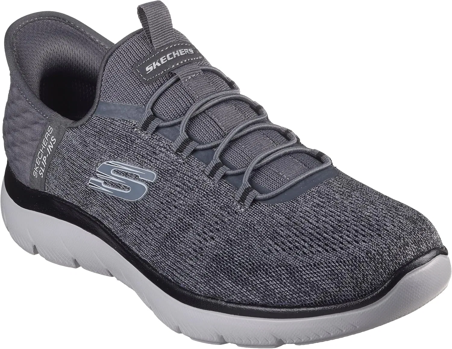 Кроссовки Skechers Men's Summits Key PaceTrainers, Grey Black