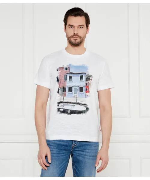 

Футболка с изображением альбиноса Regular fit Joop! Jeans, белый