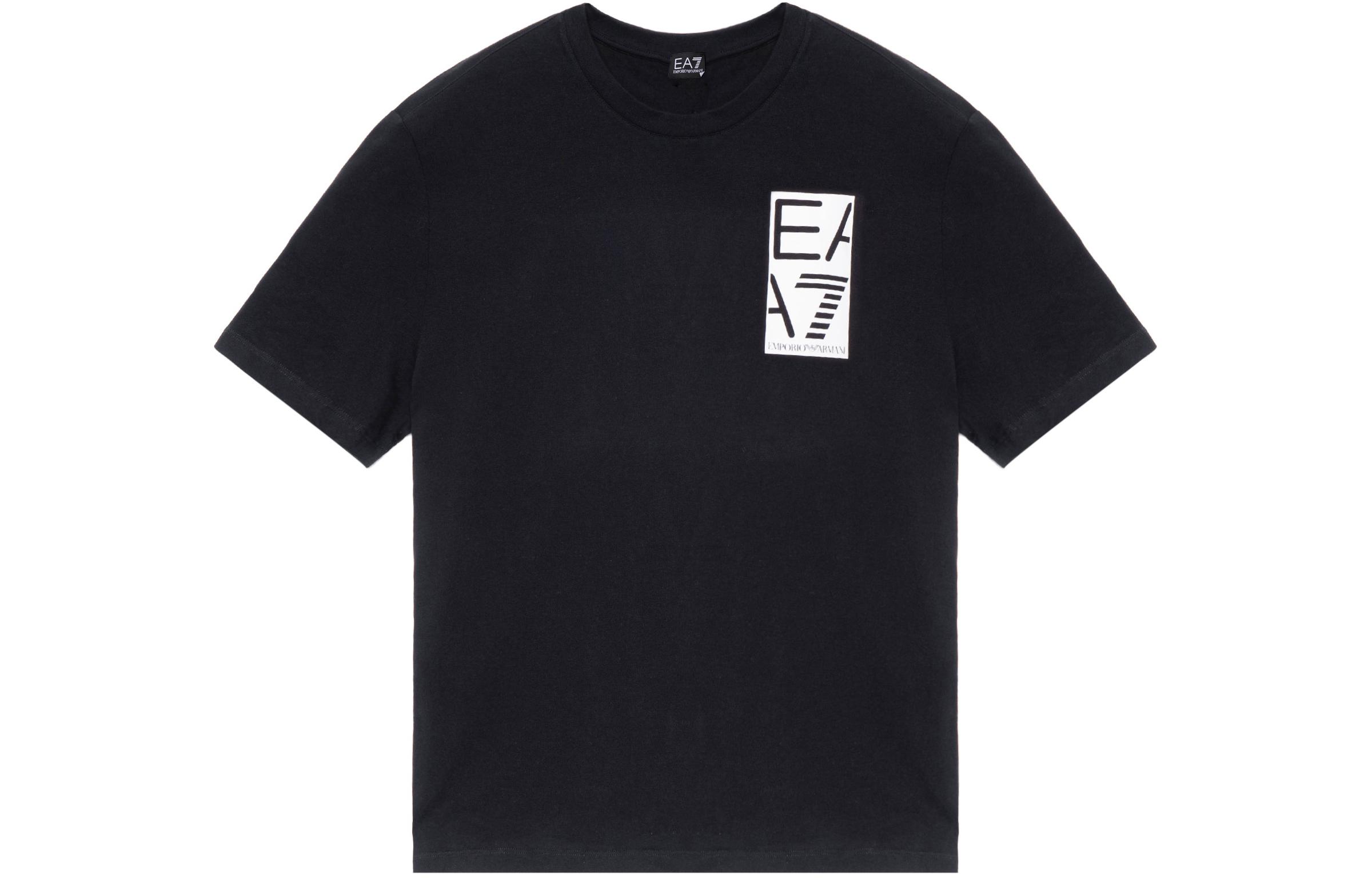

Футболка с логотипом Ea7 EMPORIO ARMANI, черная