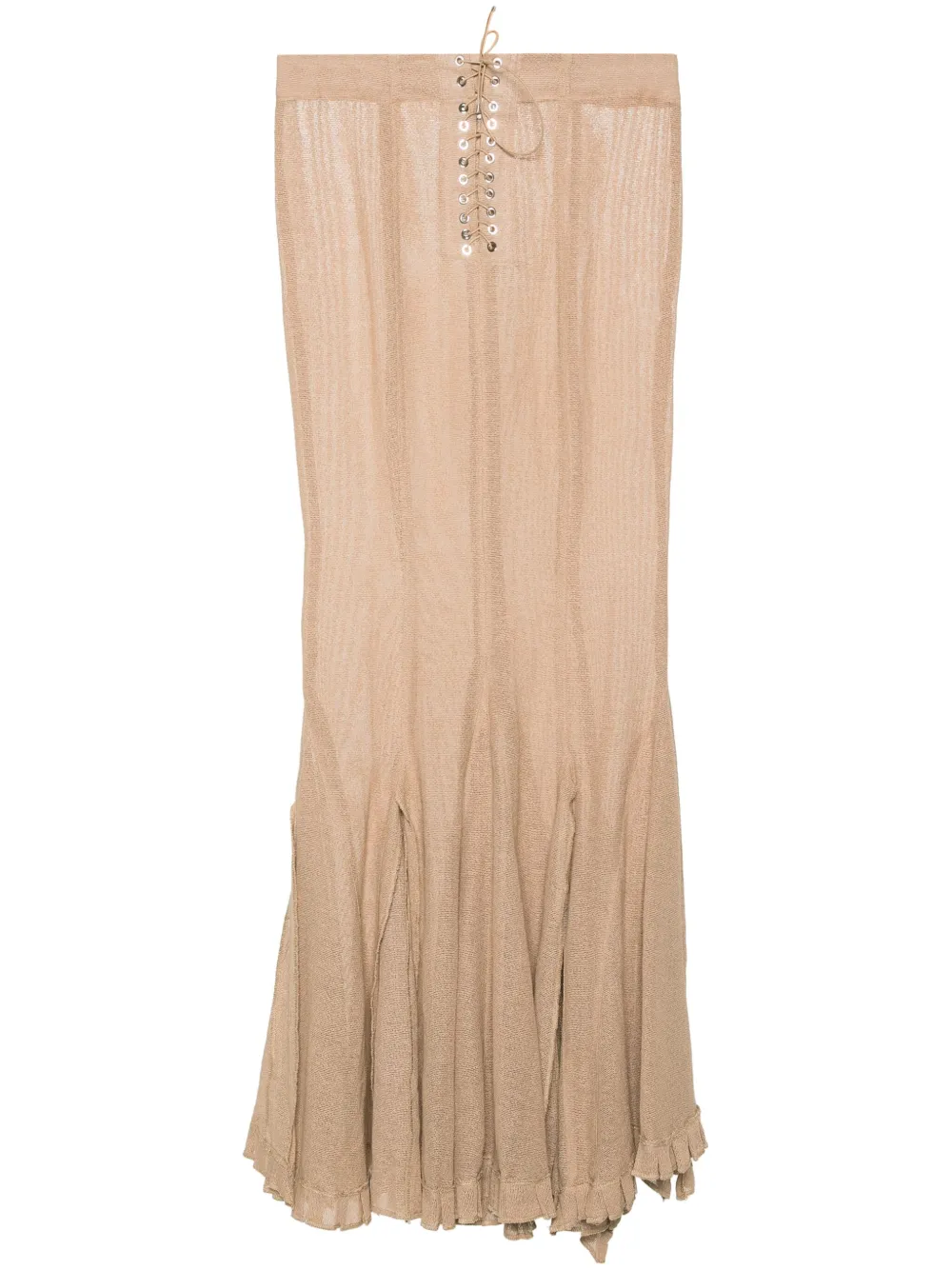 

Сетчатая юбка макси Ludovic De Saint Sernin, бежевый