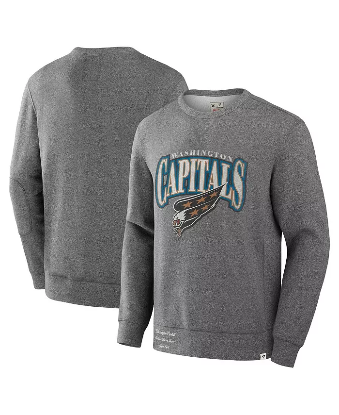 

Мужской флисовый свитшот с подкладкой Heather Gray Washington Capitals Decades Collection Legendary Fanatics