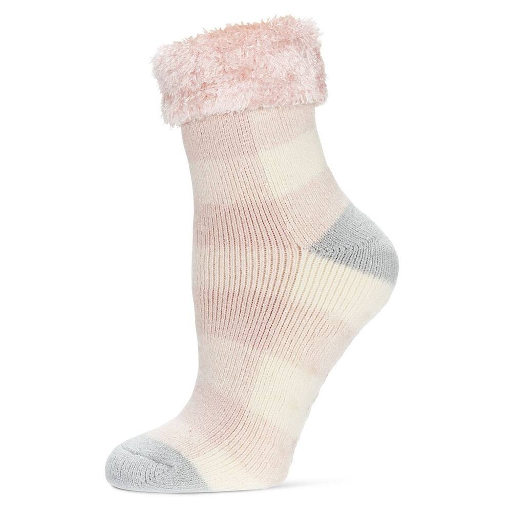 

Женские плюшевые носки в клетку Buffalo Check MeMoi, цвет Blush