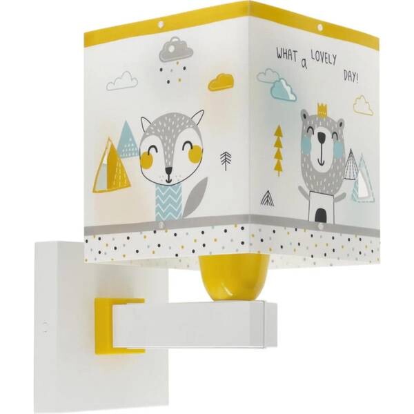 

Настенный светильник click-licht.de HELLO LITTLE цвет weiß gelb