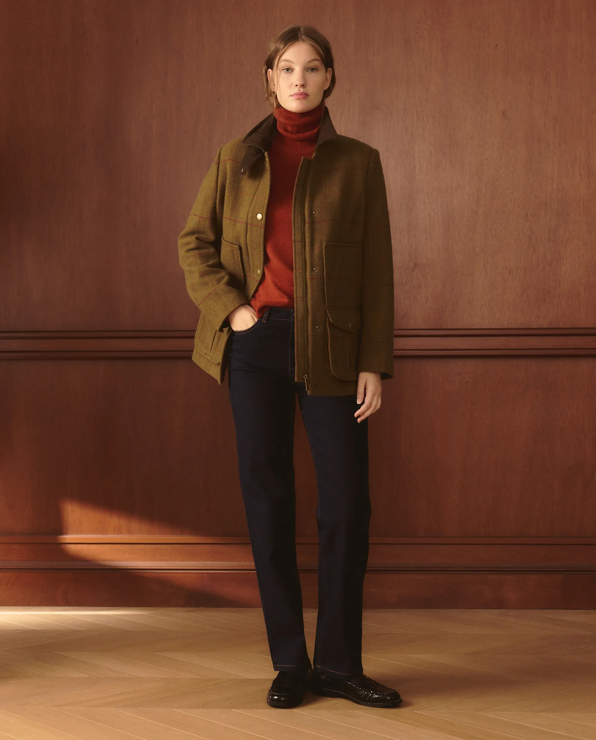 

Женская короткая шерстяная куртка Lloyd's, хаки