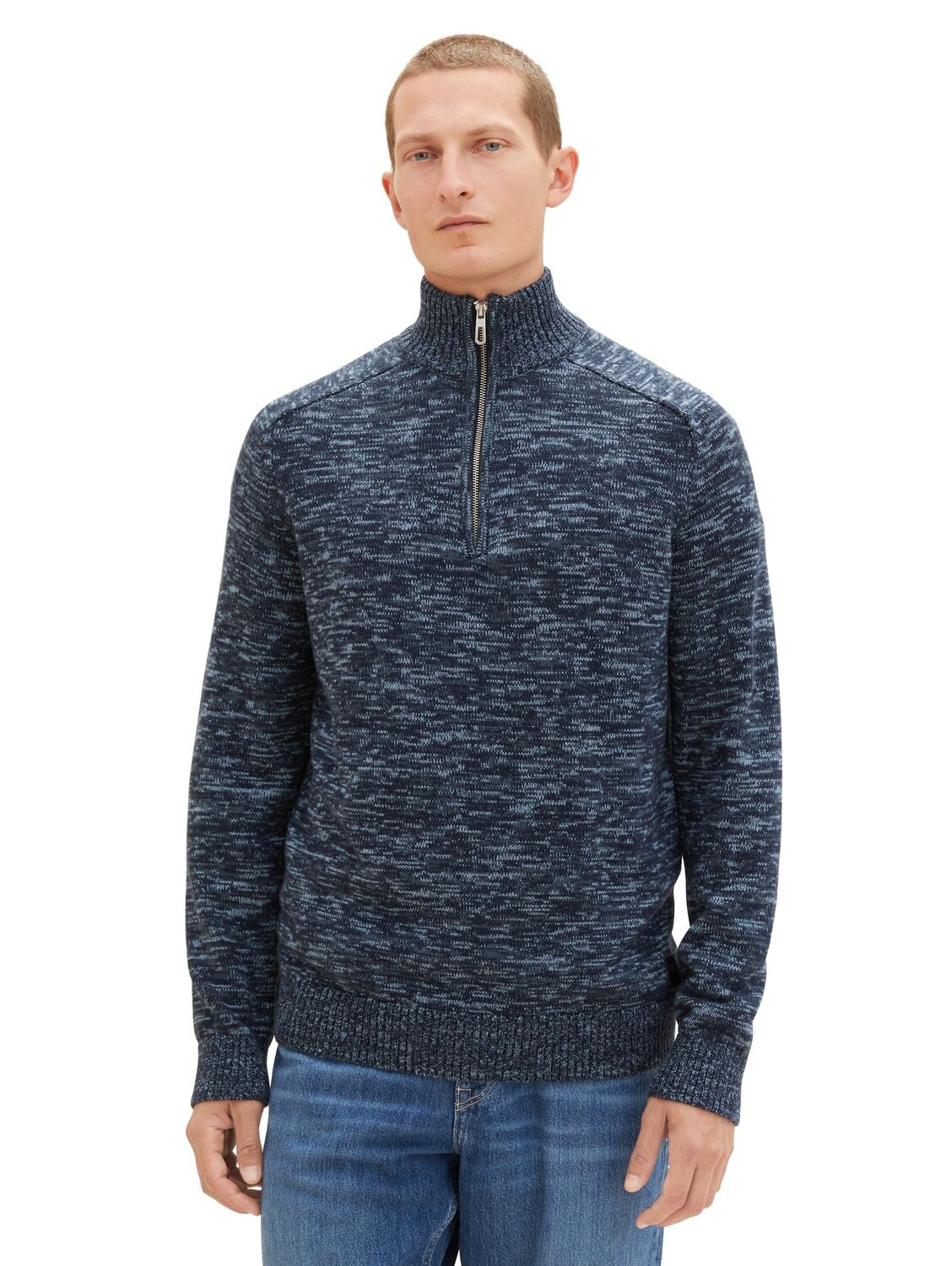 

Пуловер Tom Tailor KNITTED TROYER, синий