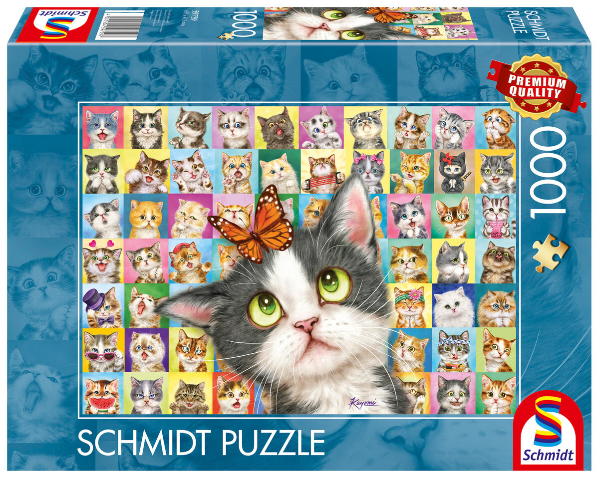 

Пазл, Мимика кота, 1000 шт. Schmidt