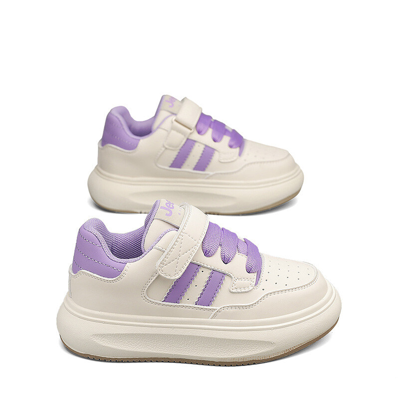 Детские кроссовки для скейтбординга Kids Low-top White Jeep, цвет Taro Purple — фото 3