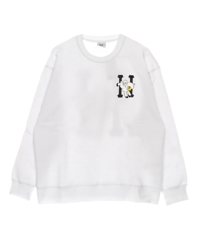 

Классическая белая женская толстовка с круглым вырезом Huf, белый