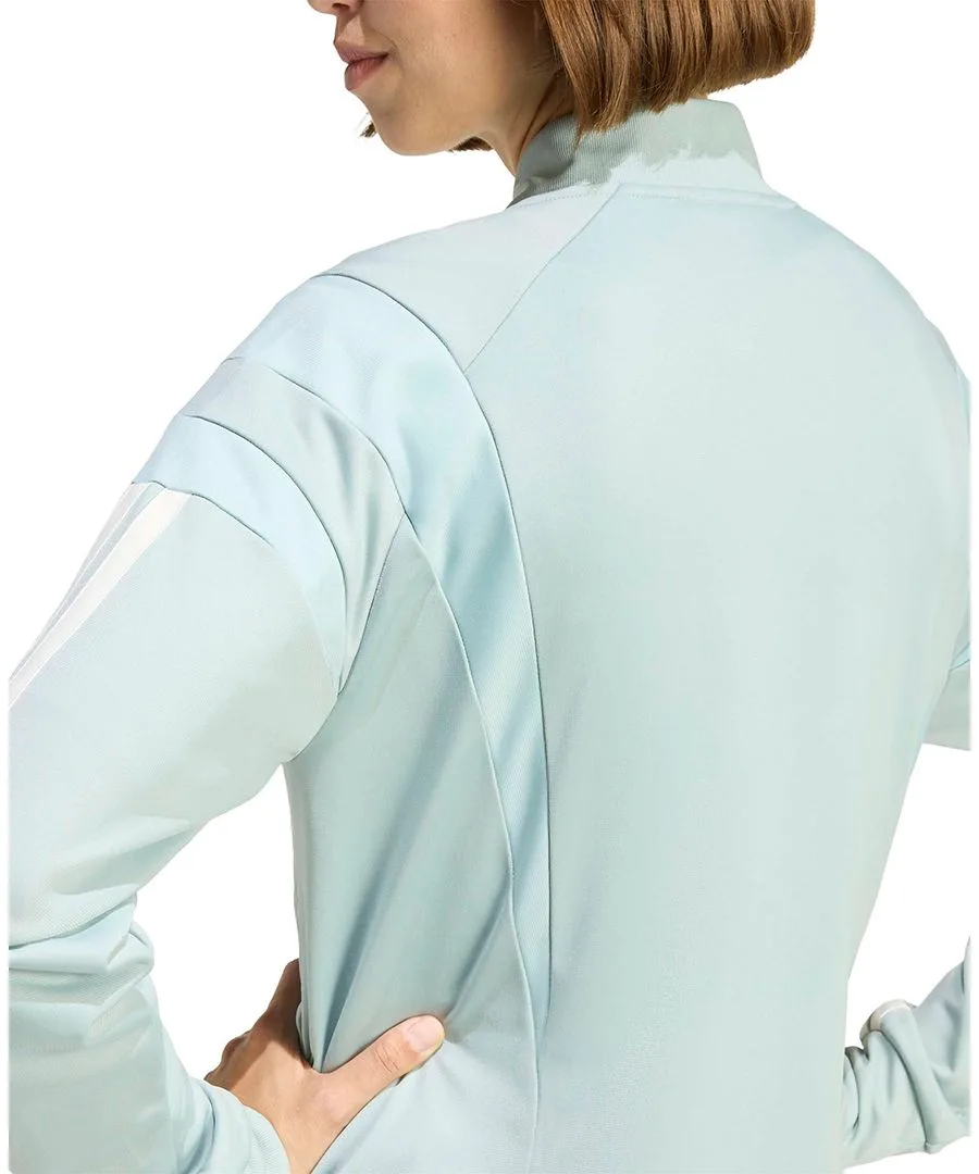 Женская спортивная куртка с высоким воротником Adidas, light/pastel зеленый — фото 4