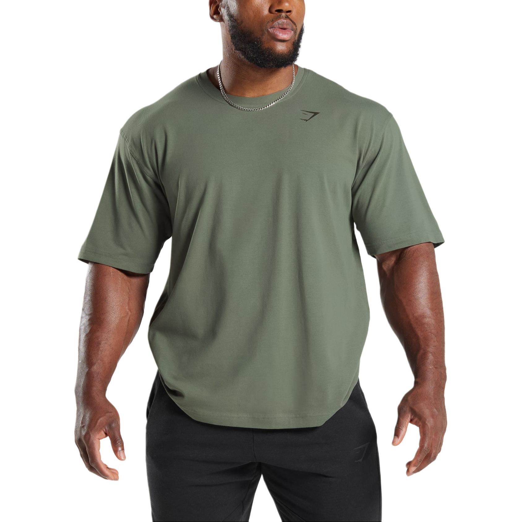 

GYMSHARK Футболка POWER T SHIRT мужская зеленая