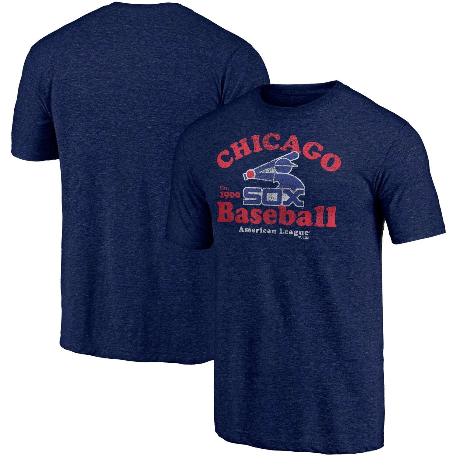 

Мужская футболка Fanatics с фирменным принтом темно-синего цвета Chicago White Sox Cooperstown Collection True Classics Our Game Tri-Blend, Синий, Мужская футболка Fanatics с фирменным принтом темно-синего цвета Chicago White Sox Cooperstown Collection Tr
