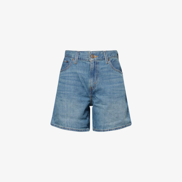 

Шорты джинсовые мешковатые облегченные High-Rise Levis, белый