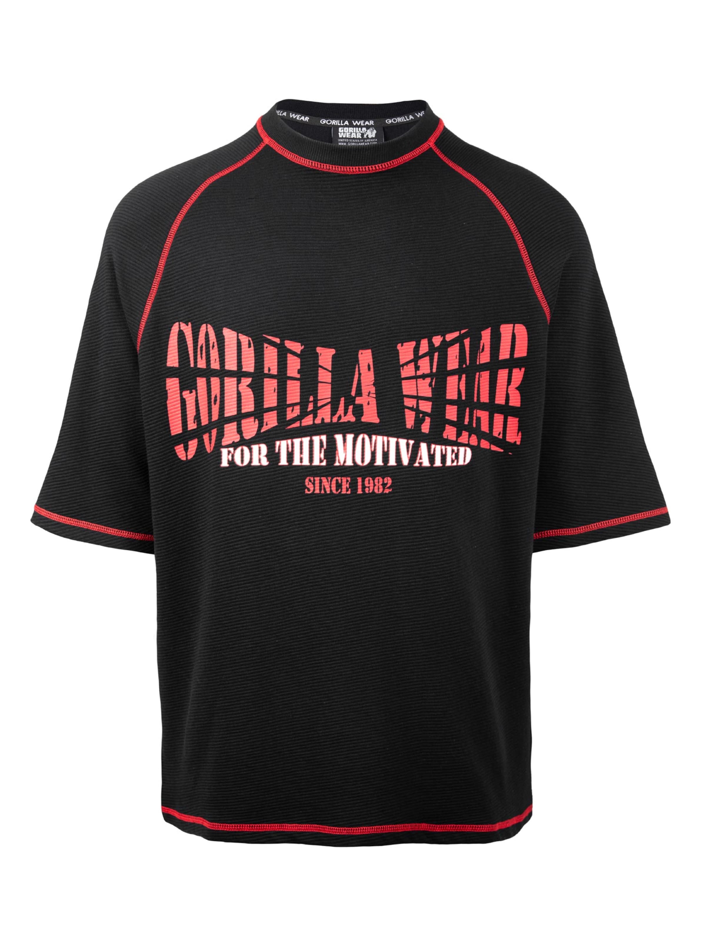 

Gorilla Wear Футболка 'Finley' в черном цвете