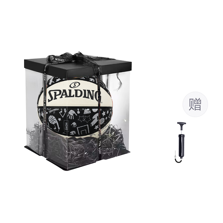 

SPALDING Граффити резиновый баскетбольный мяч black white размер 7 тренировочный unisex Китай