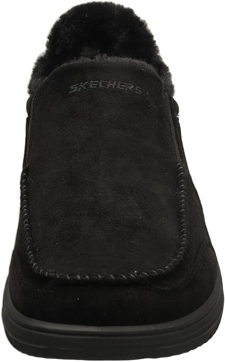Мужские мокасины Skechers Murette Scofield, Black Microfibre — фото 3