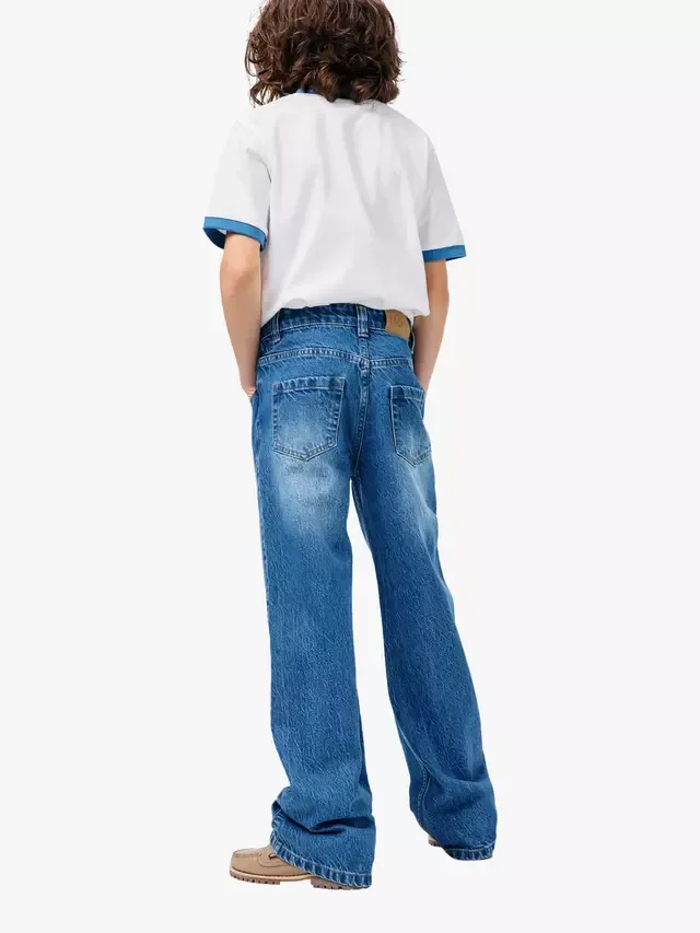 Детские джинсы Alban Relaxed Denim, синие Molo — фото 2