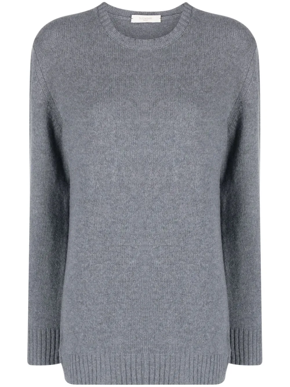 

Джемпер из смесового кашемира с круглым вырезом Zanone, серый