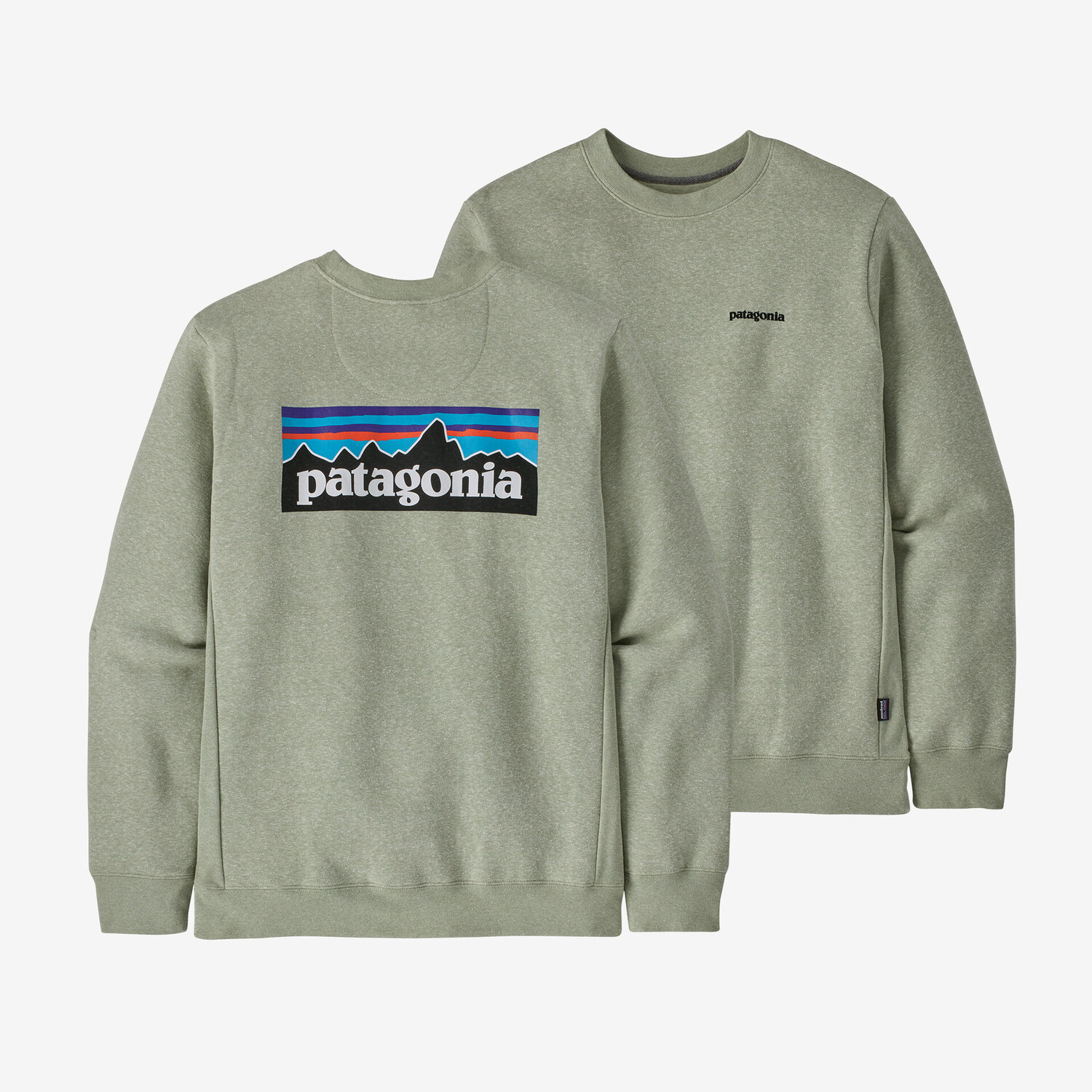 

Толстовка с логотипом P-6 Uprisal Crew Patagonia, сальвия зеленый