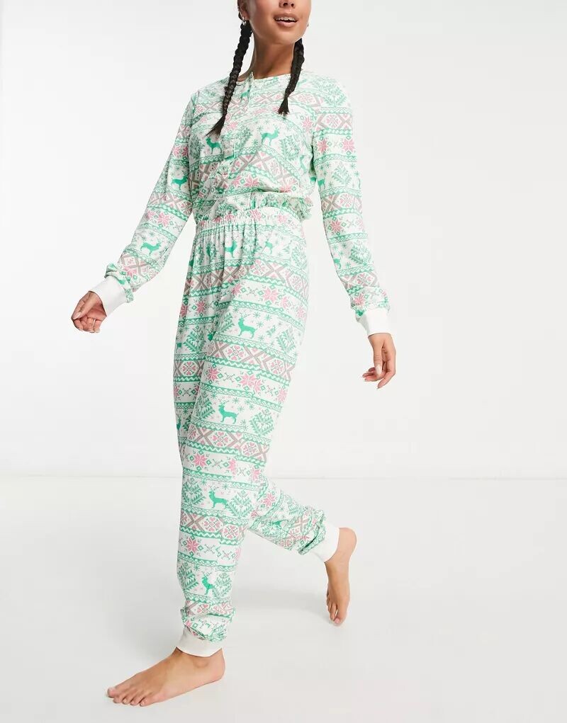 

Рождественский комбинезон Pieces с полосатым узором зеленого и красного цвета, Серый, Рождественский комбинезон Pieces с полосатым узором зеленого и красного цвета