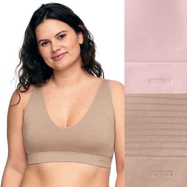 

Беспроводной бра с легкой подкладкой и конвертируемыми бретелями Easy does it, 2 шт Warners, Blush Beige Stripe