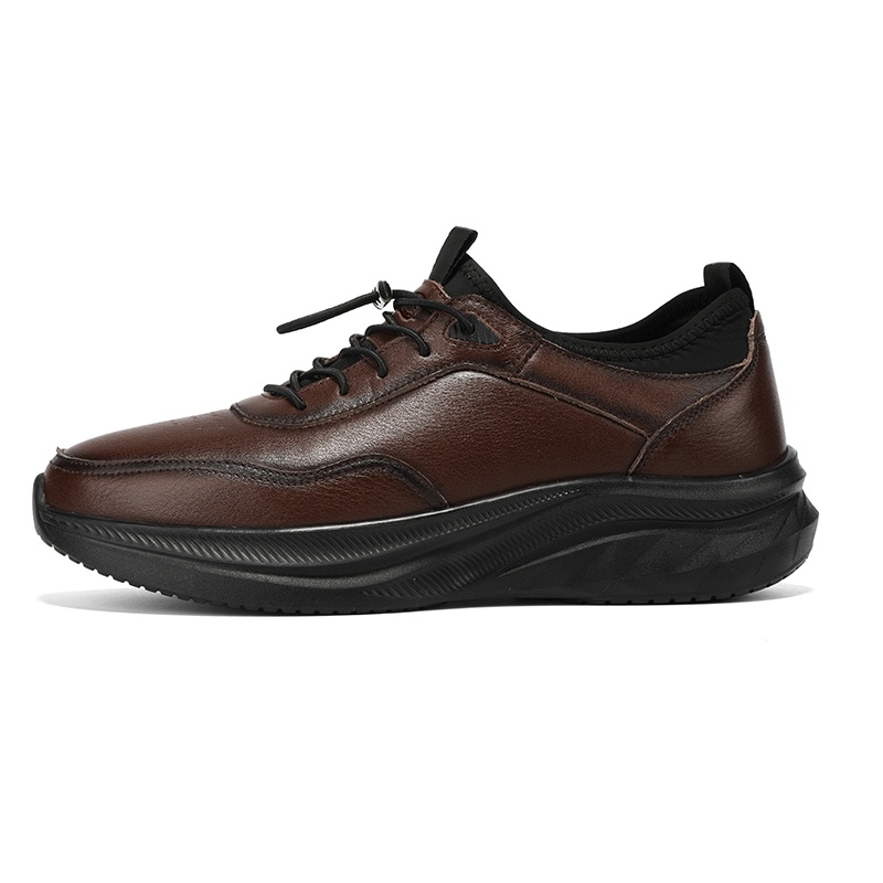 

LAORENTOU Мужские низкие кеды повседневные темно-коричневые, цвет Dark Brown