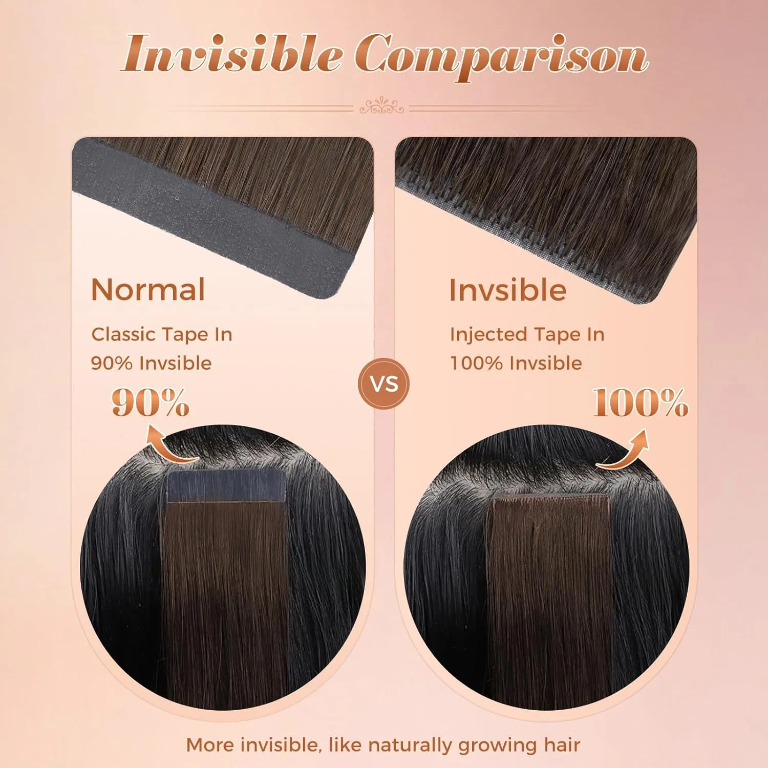 Накладные пряди MY-LADY из натуральных волос, 30 см, темно-коричневые My-Lady, 02 Dark Brown — фото 4