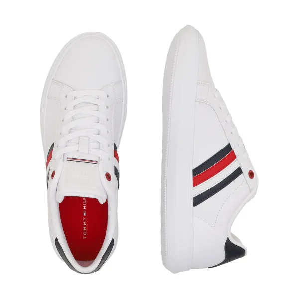 Кожаные кроссовки Tommy Hilfiger, белый — фото 3