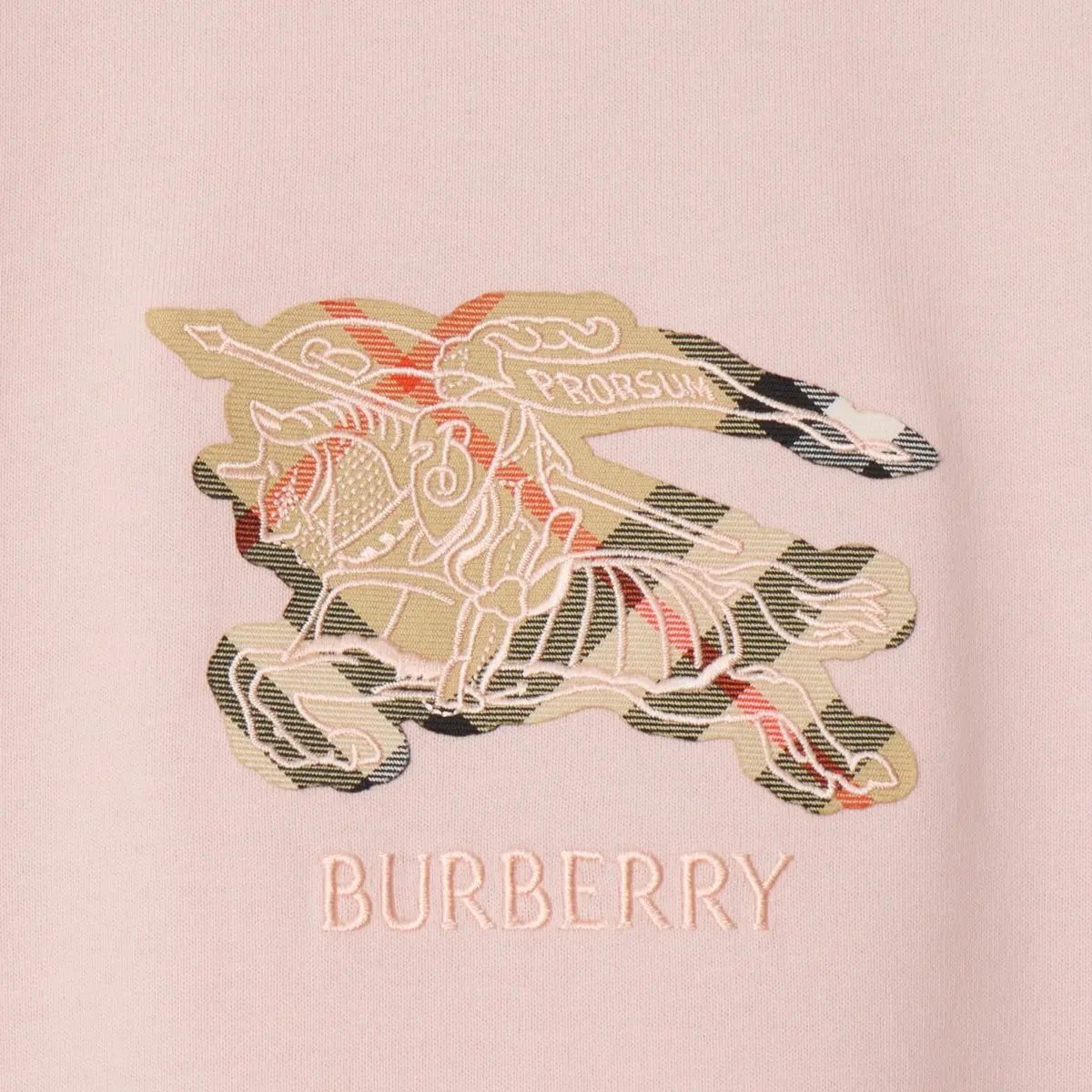 Футболка Knight Check Burberry, розовый — фото 3