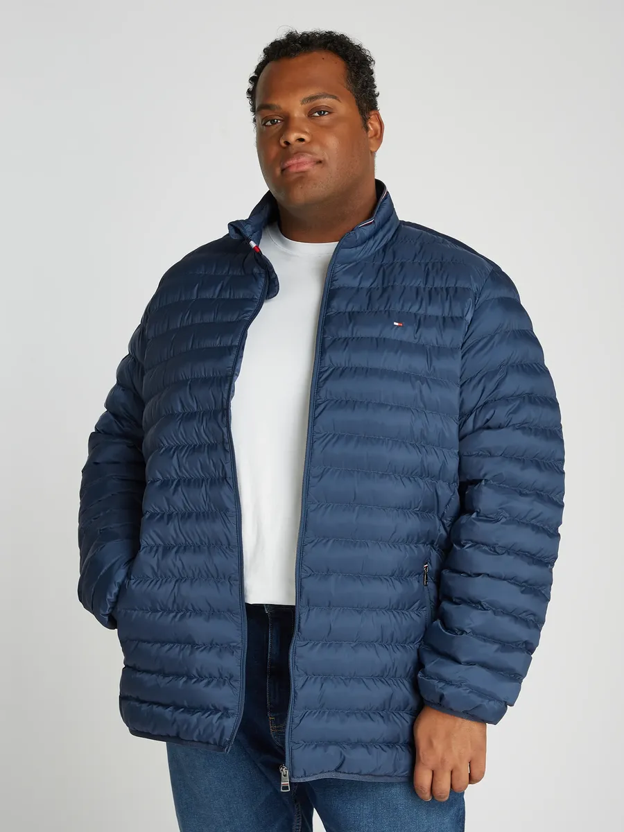 

Стеганая куртка Tommy Hilfiger Big & Tall "BT-PACKABLE RECYCLED JACKET-B", большие размеры, цвет Aegean Sea