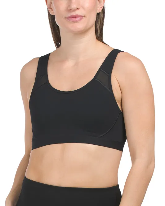 

Спортивный бюстгальтер средней ударной нагрузки Spanx, черный