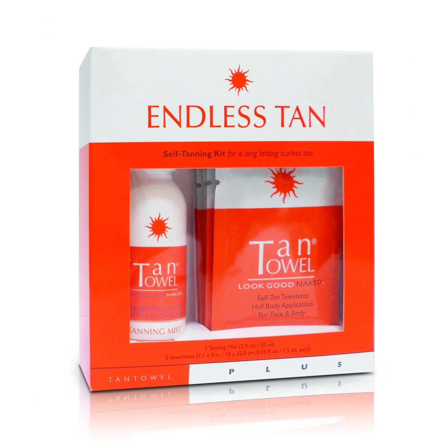 Набор для автозагара Tan Towel Endless Tan Self-Tanning Kit - 6 предметов. Набор из 6 штук