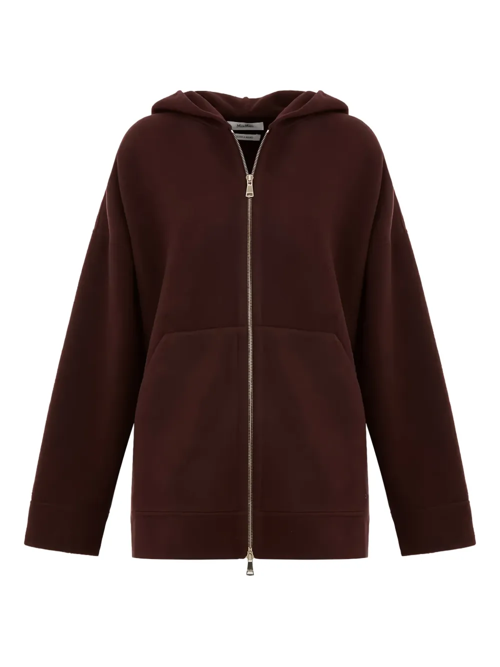 

Толстовка на молнии с капюшоном MAX MARA, красный
