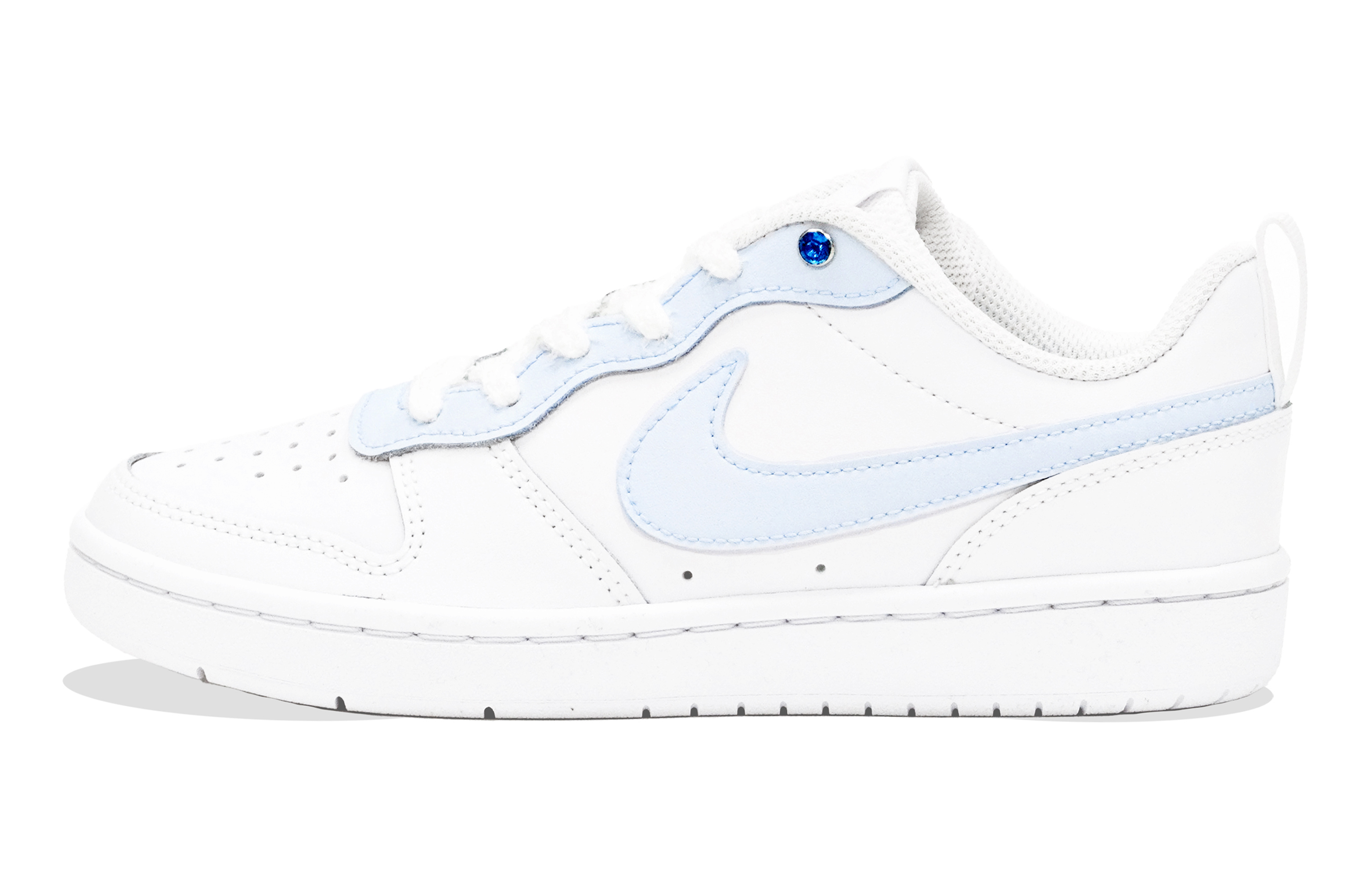 

Детские кроссовки для скейтбординга Court Borough Low 2 Low Top для подростков Nike, синий