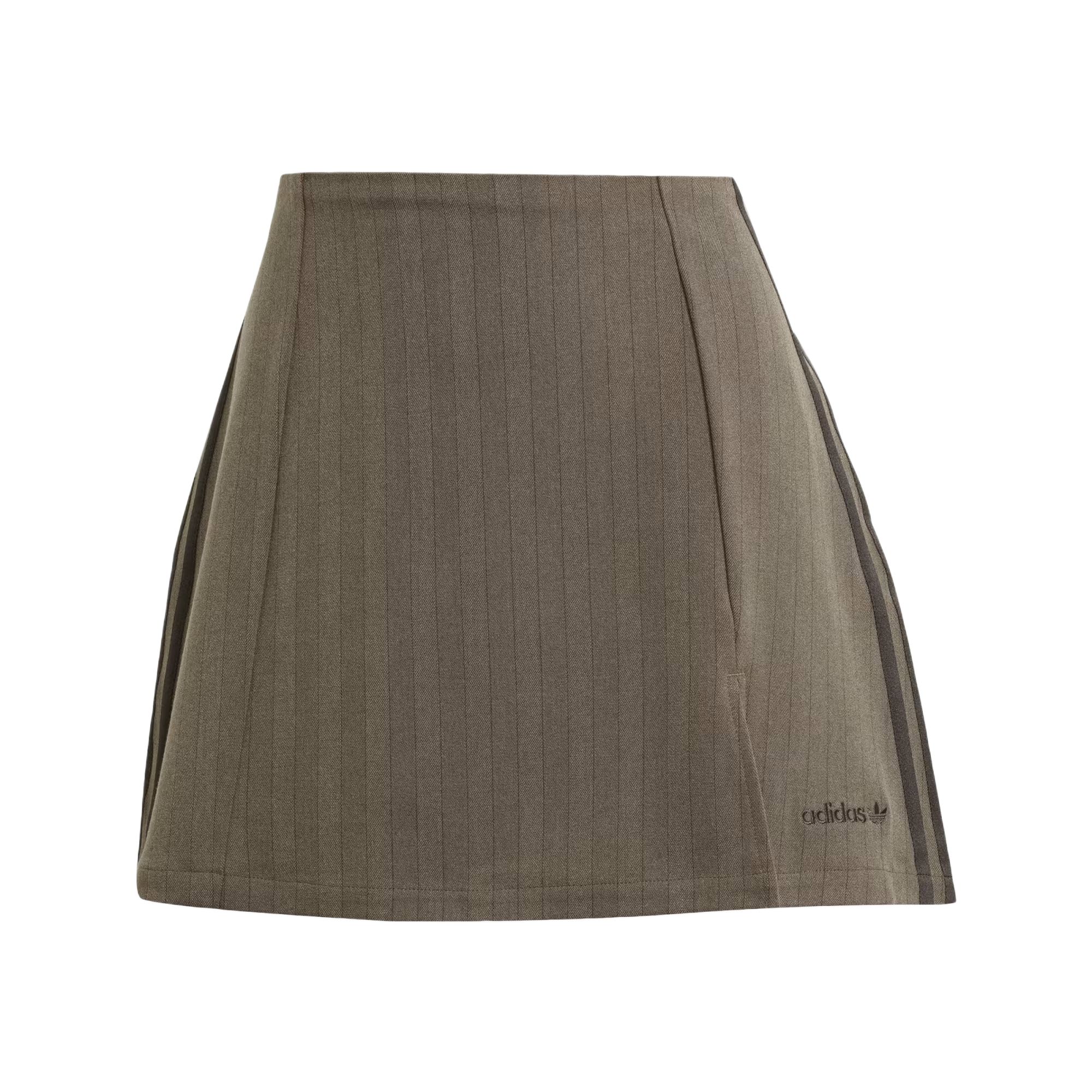

Мини-юбка Adidas в полоску Adidas Originals, оливковый