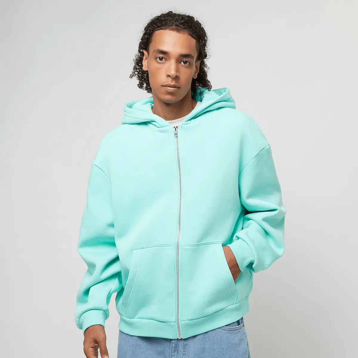 

Худи Urban Classics Fluffy Zip, синий