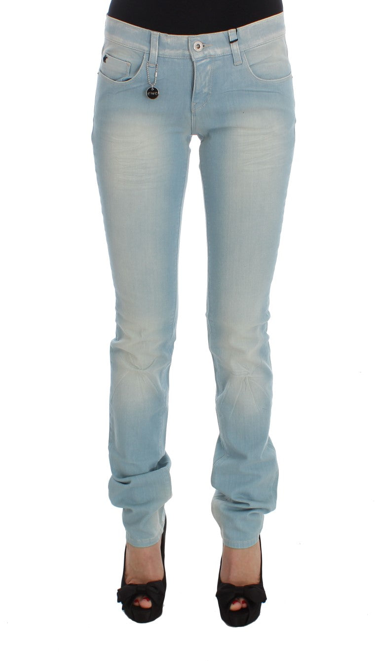 

Джинсы женские Costume National из хлопковой смеси Super Slim Fit, синий