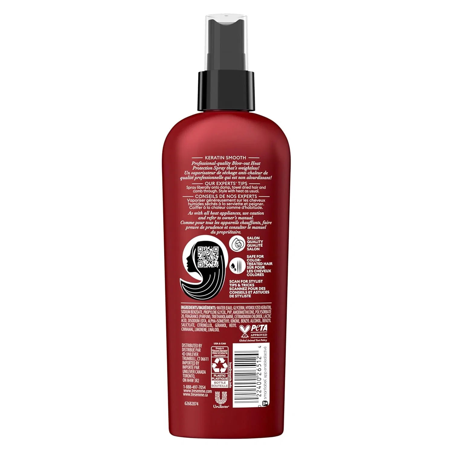 Термозащитный спрей Tresemme Keratin Smooth для блеска Tresemmé — фото 2