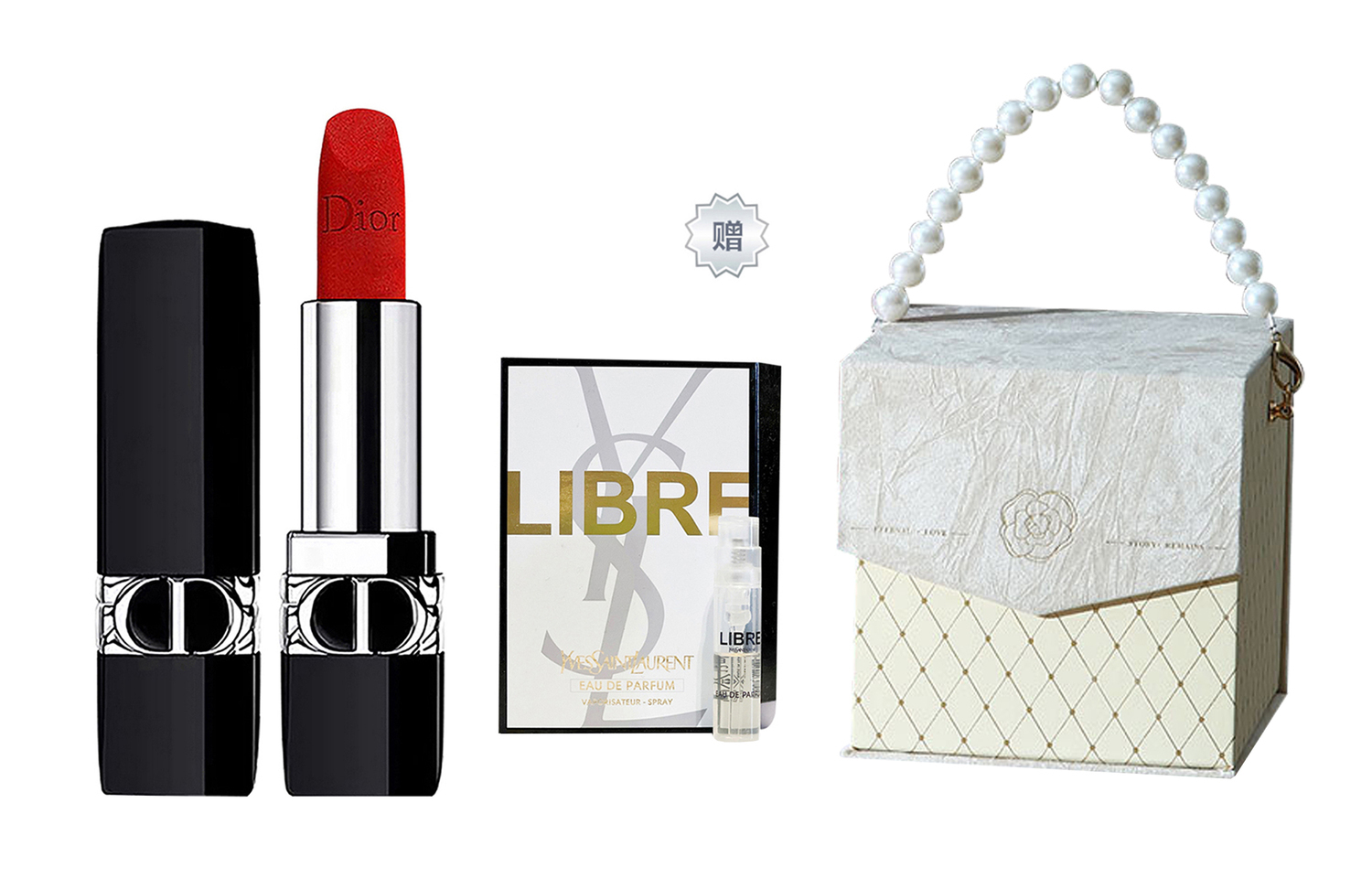 DIOR Винтажный набор для макияжа chanel inspired box легко растушевывается велюр натуральный стойкий матовый финиш — фото 2