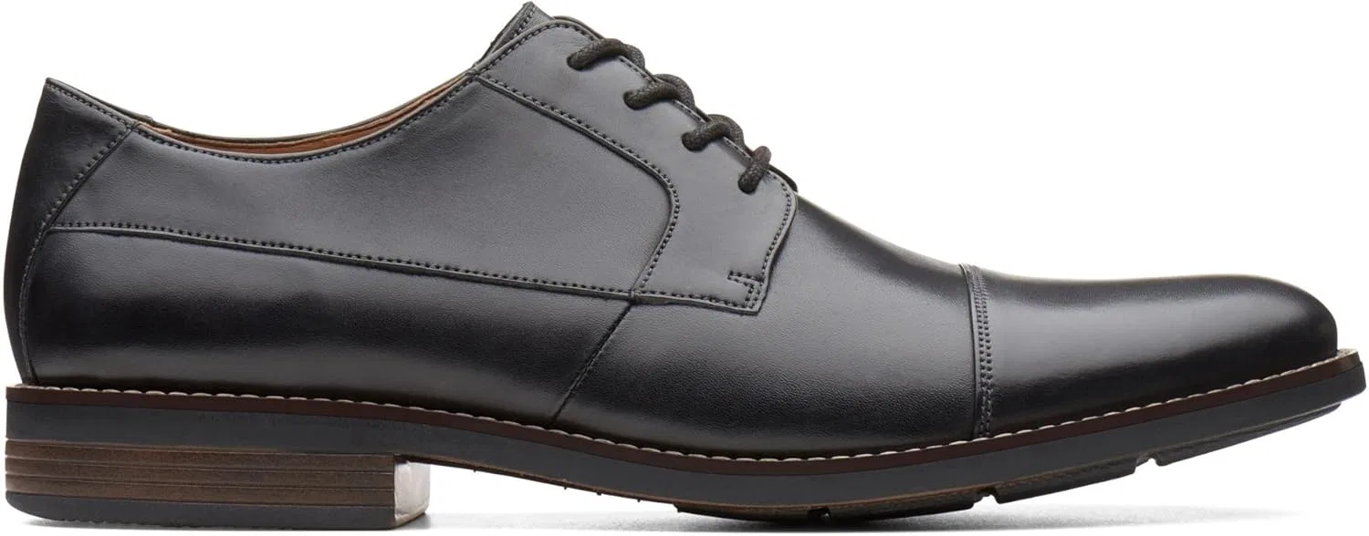 Мужские классические туфли на шнуровке Clarks Becken Cap, размер 9, черные — фото 2