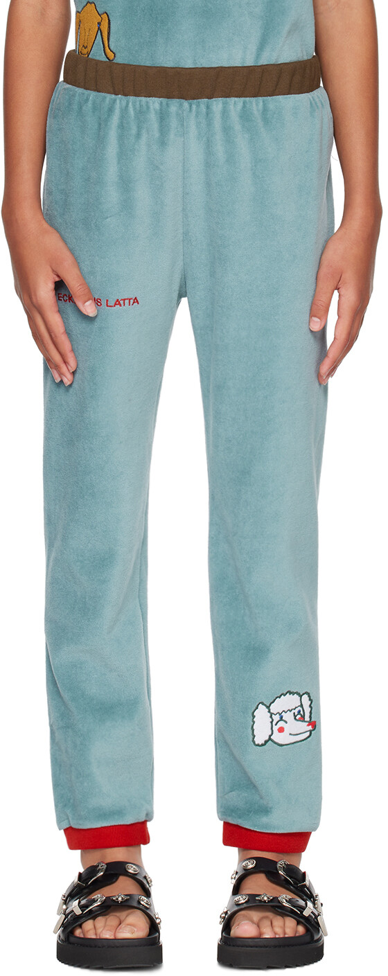 

SSENSE Эксклюзивные детские серые спортивные штаны Eckhaus Latta