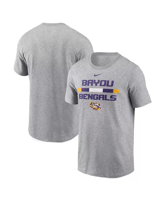 

Футболка мужская серо-лиловая LSU Tigers DNA Lockup Nike