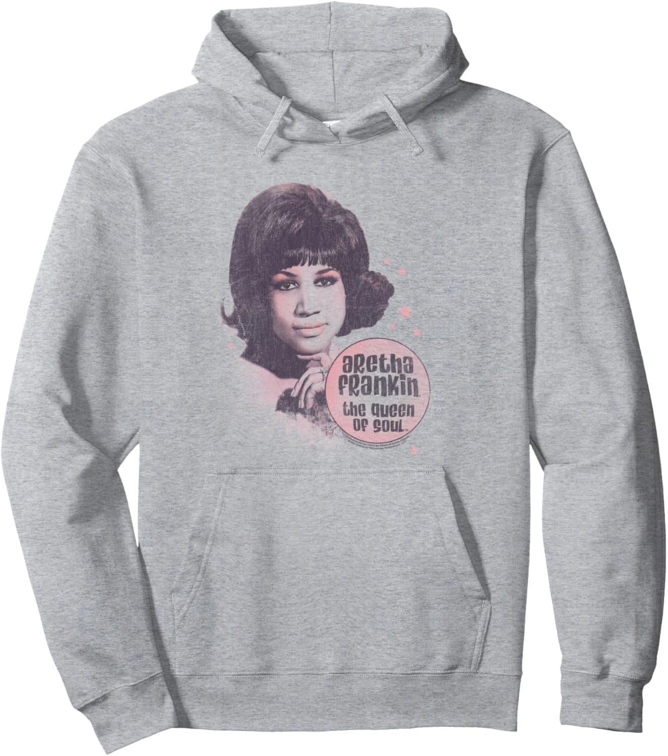 

Худи с двойным портретом Ареты Франклин Popfunk, серый
