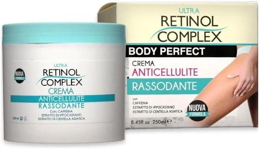 Укрепляющий антицеллюлитный крем Retinol Complex с кофеином и центеллой азиатской, 250 мл Generisch