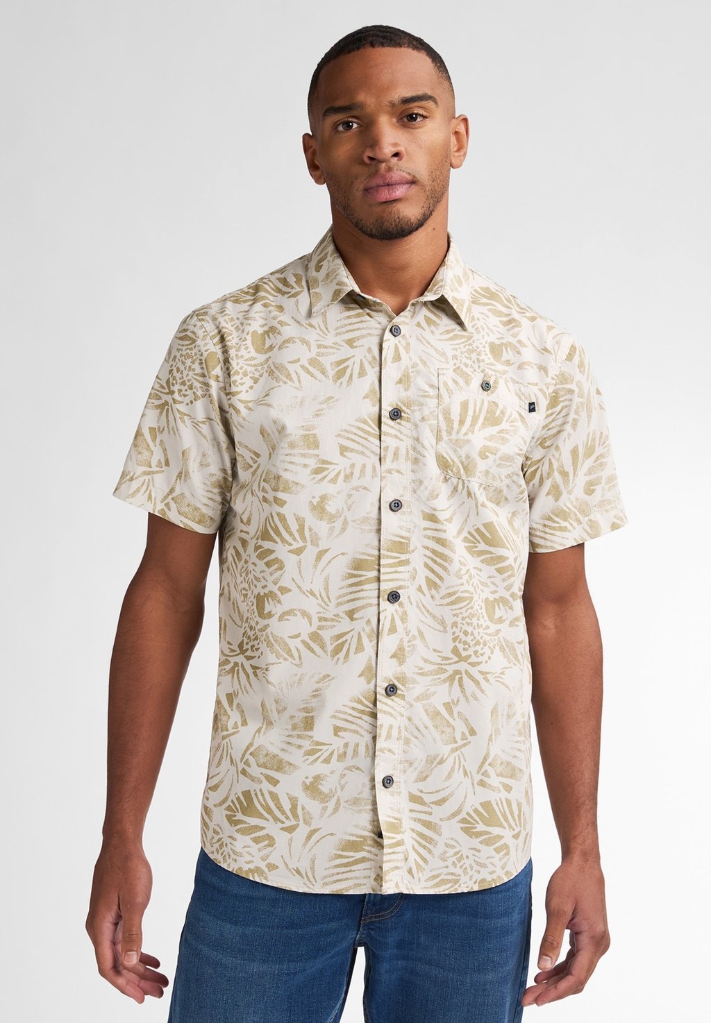 

Рубашка ALL-OVER PRINT SHIRT BARRACUDA Petrol Industries, белый