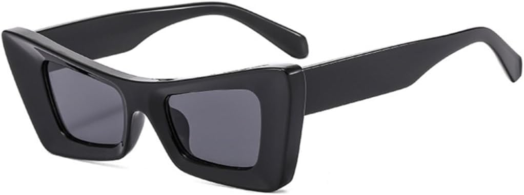 

Солнцезащитные очки для мужчин и женщин - защита UV400 - оправа "кошачий глаз" с градиентными линзами, компактная форма, для занятий спортом на открытом воздухе и вождения DSVIGF, Black