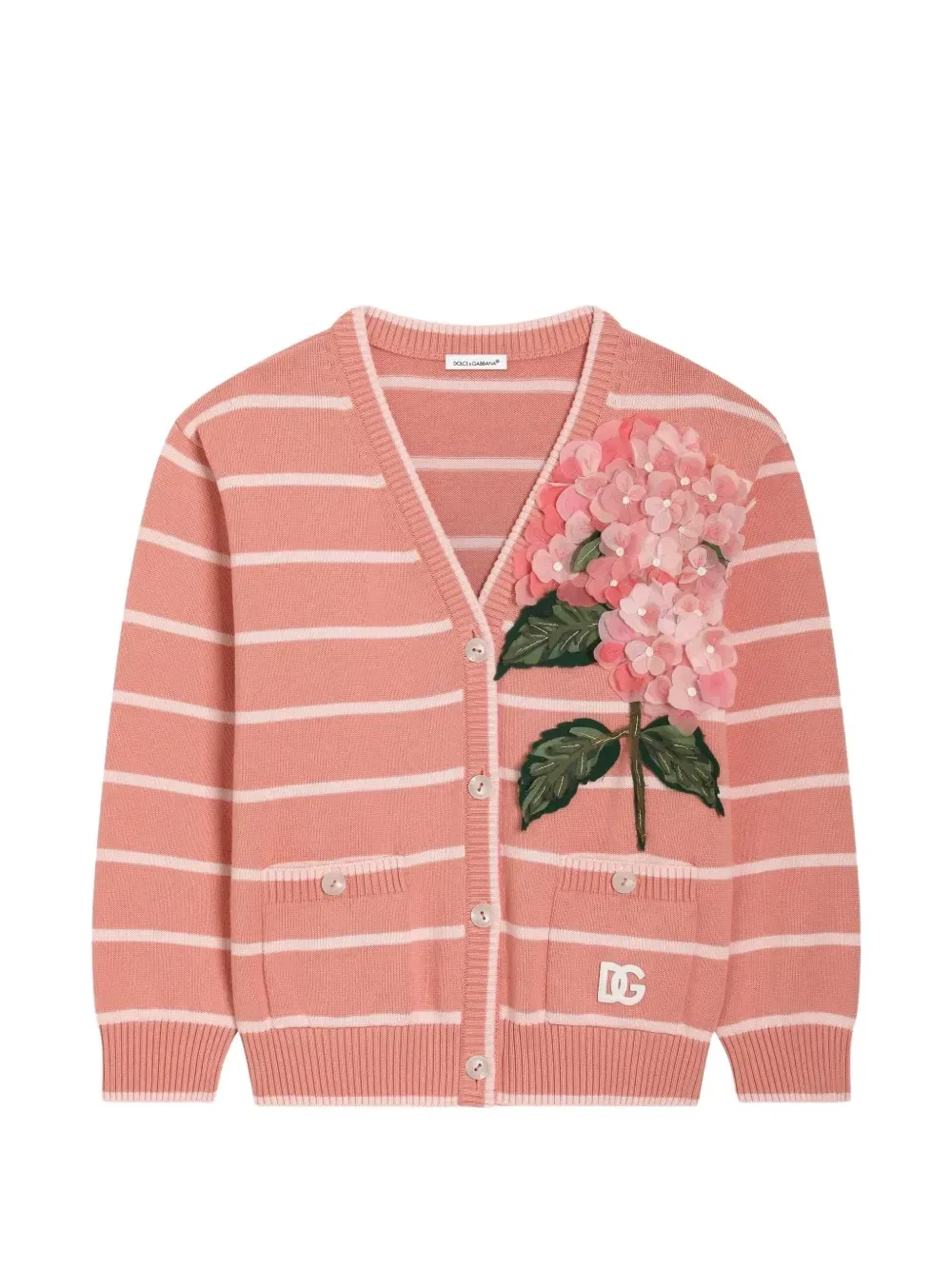 Кардиган на пуговицах Dolce & Gabbana Kids, розовый