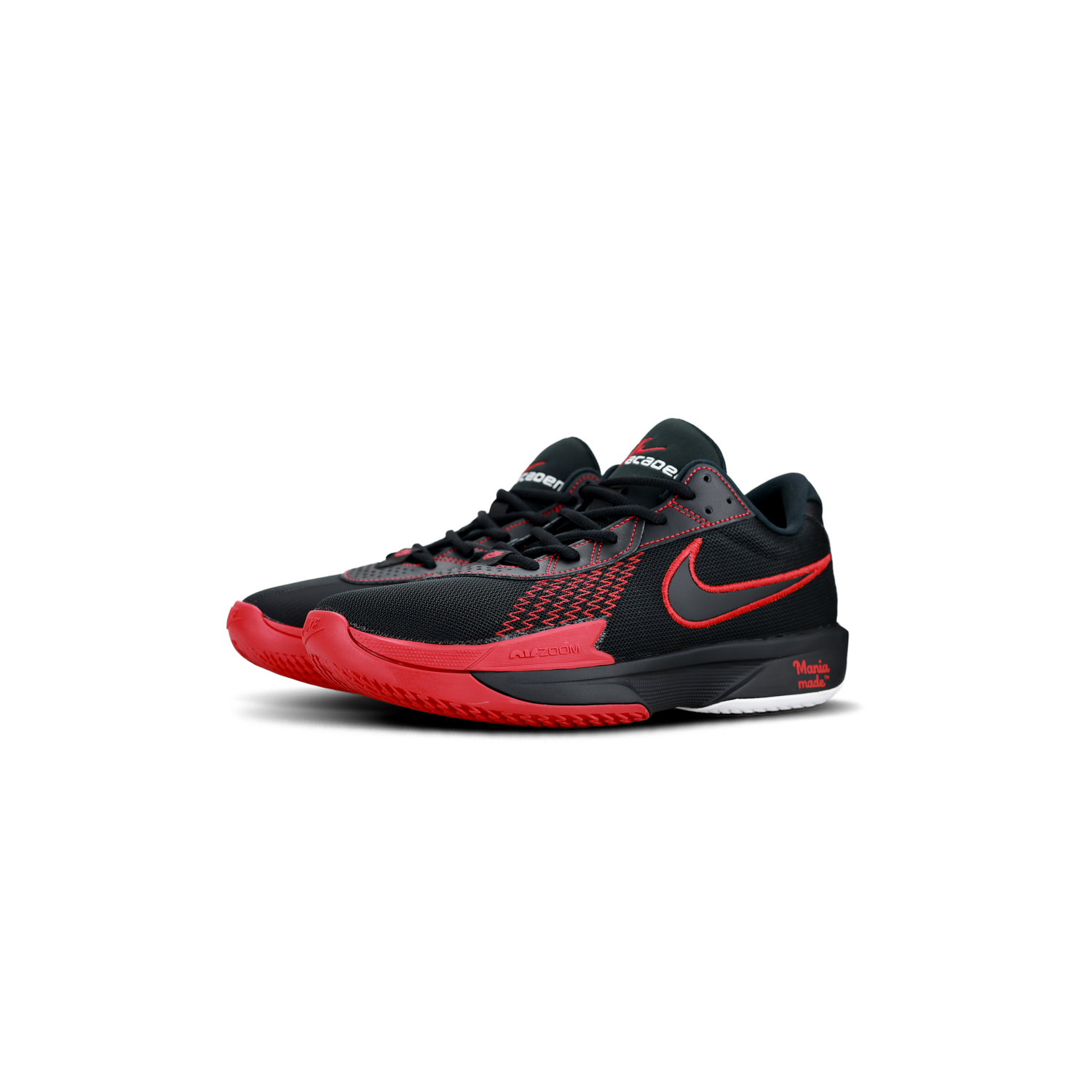 Кроссовки для баскетбола Air Zoom GT Cut Abrasion Resistant низкие unisex черные красные Nike, черный/красный — фото 4