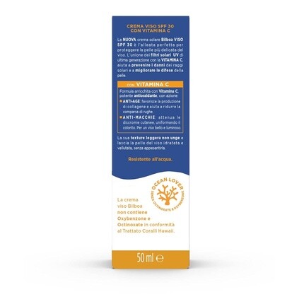 Солнцезащитный крем для лица Bilboa с защитой SPF 30. Витамин С. Легкая текстура. Увлажняющее средство против старения и пятен. Нежирная водостойкая защита. 50 мл Крем для лица SPF 30. — фото 2