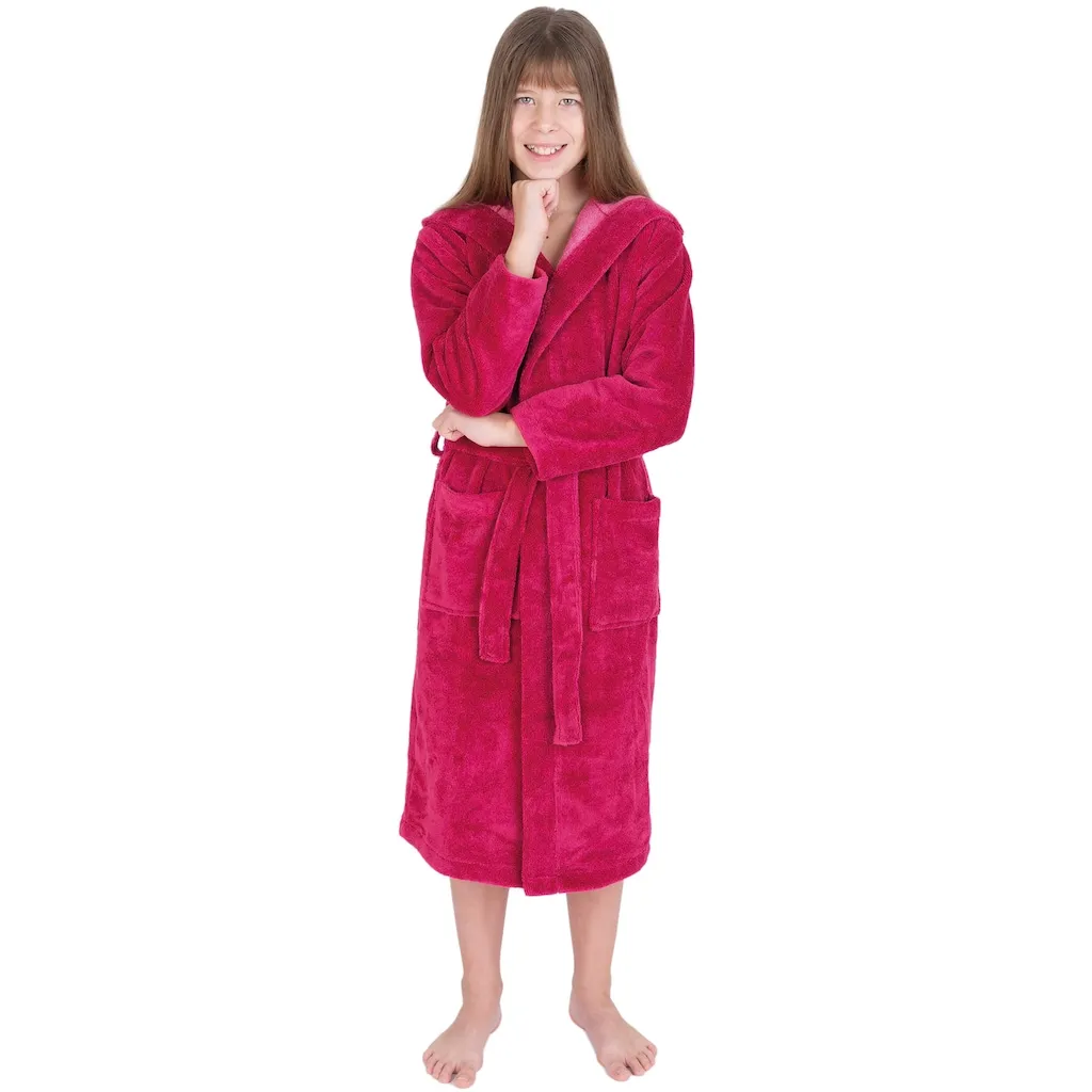 

Детский халат 8514, 1 шт., с уютным капюшоном Wewo Fashion, фуксия