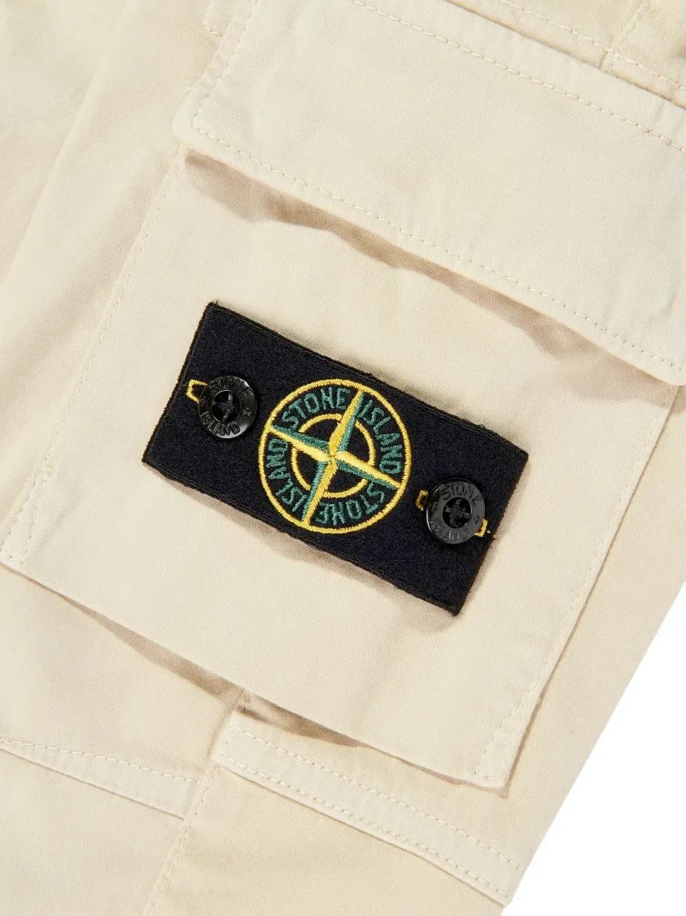 Брюки с карманами карго Stone Island Junior, бежевый — фото 3